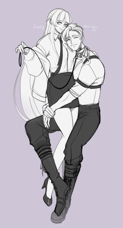 my oc x oc of friend